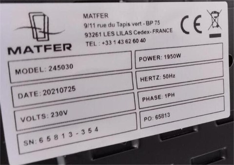 Μεταχειρισμένος Βραστήρας Ρυζιού 5,4Lt MATFER 